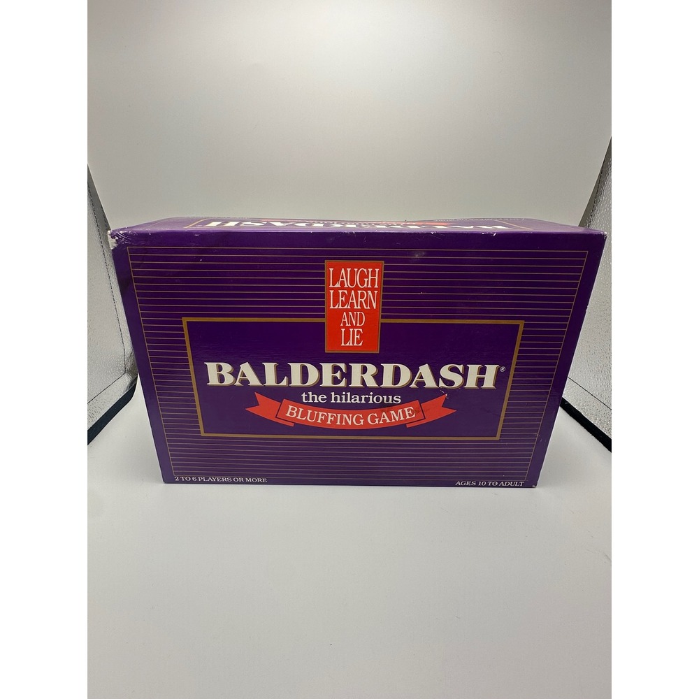 Vintage 1984 Balderdash The Hilarious Bluffing Game No 250 The Games Gang Ltd